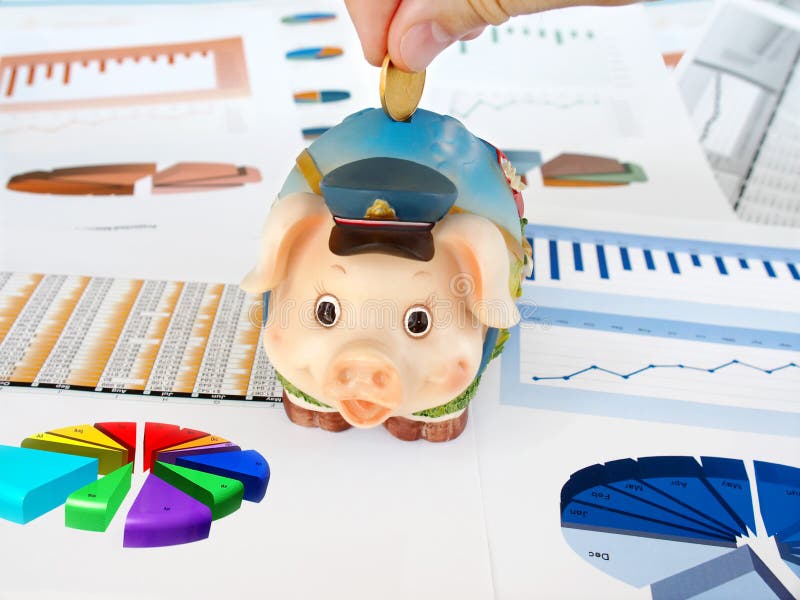 Dinheiro da economia. imagens de stock royalty free Dinheiro da economia. imagens de stock royalty free