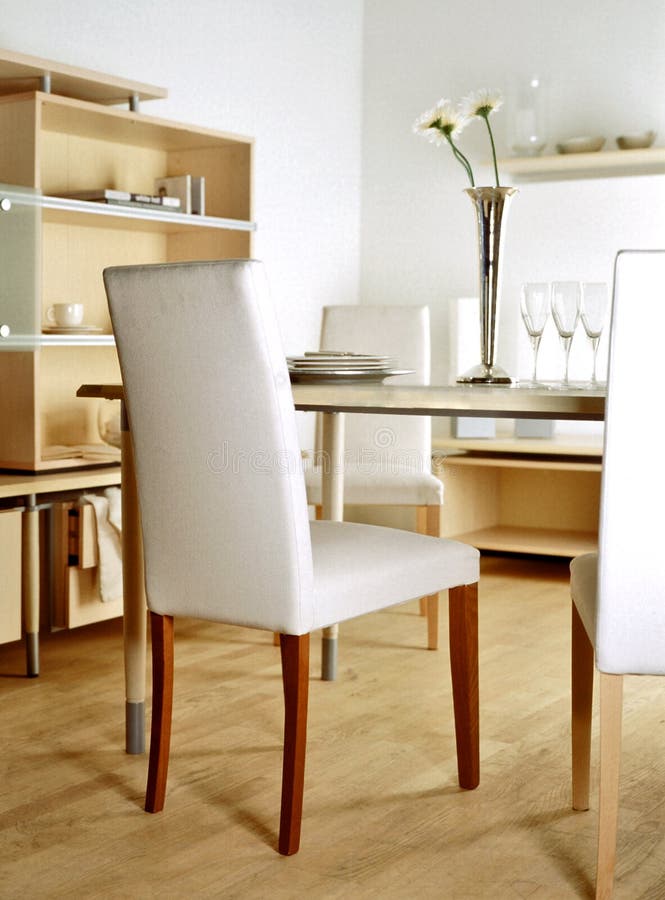 Modern dining room stock photo. Image of armchair, house 9354062