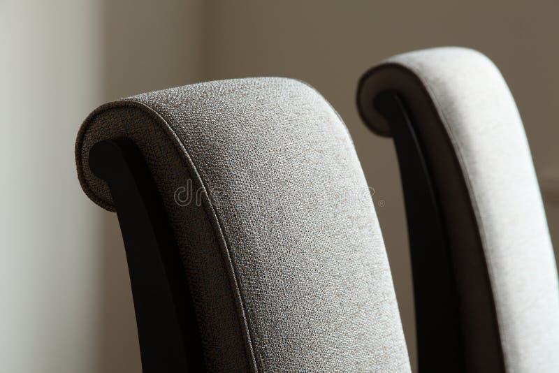 Dining Room Chair Backs Interior Style Stock Photo - Image of beige 