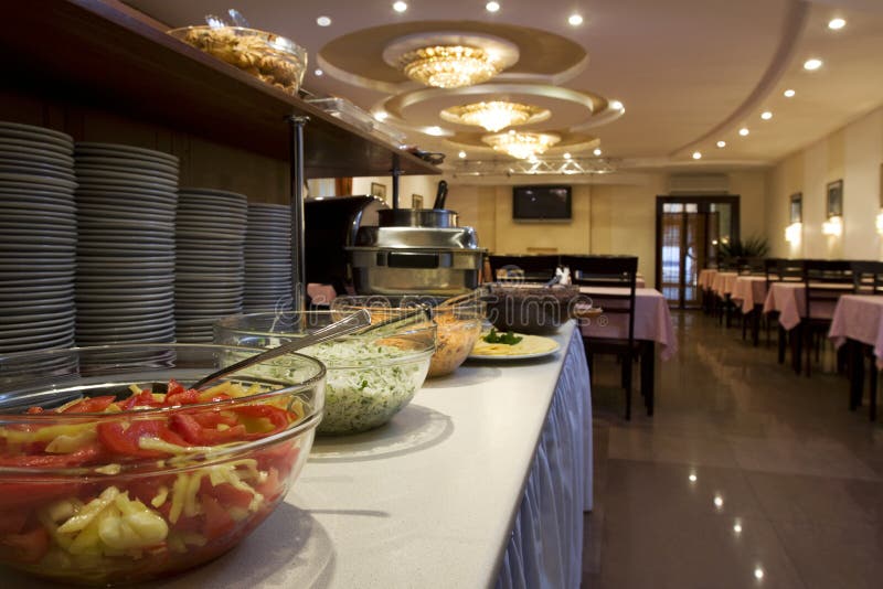 Dining room in hotel