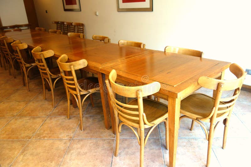 Dining Room stock photo. Image of long, table, large 43880158