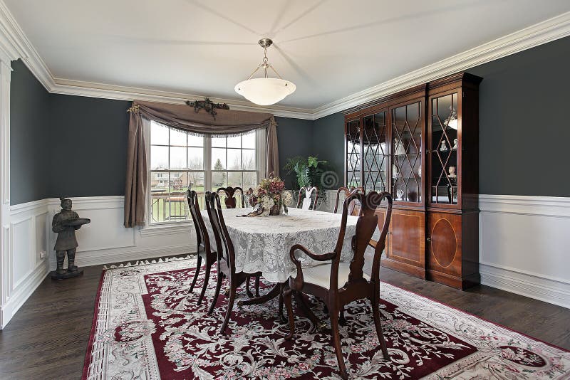 Dining room in luxury home