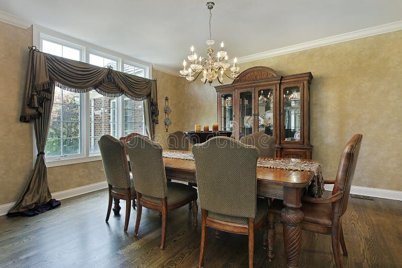 Dining room in luxury home