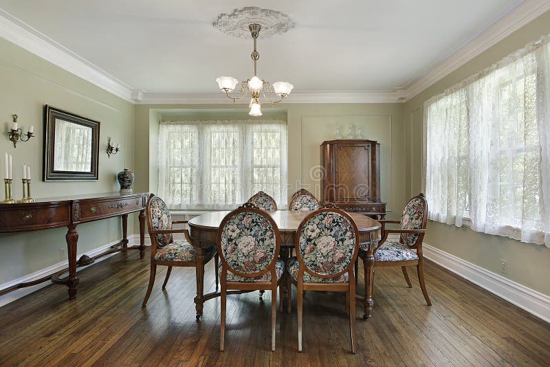 Dining room in luxury home