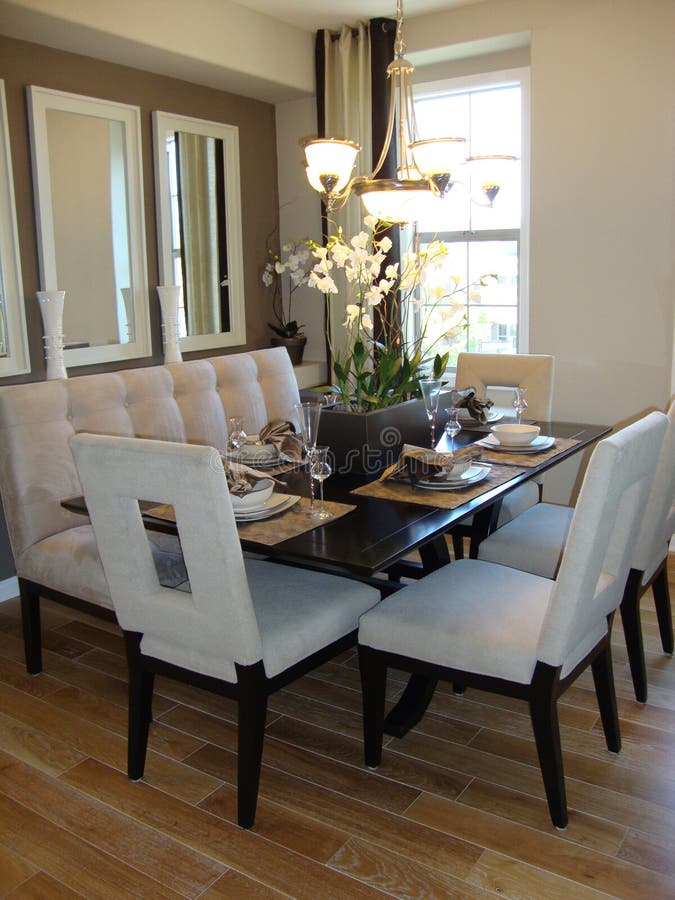 Dining Room Modern royalty free stock image Dining Room Modern royalty free stock image