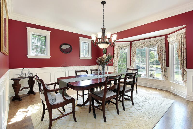 Decorating Ideas Dining Room With Red And Green