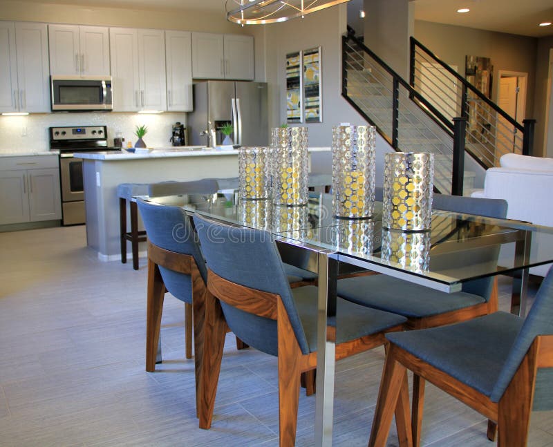 Dining Room Table Setting stock photo. Image of dinner - 69758692