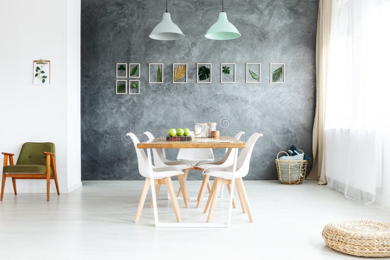 Dining room with window