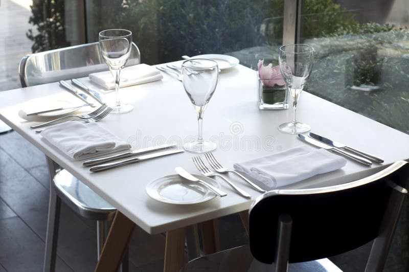 A dining table stock photo. Image of dining, restaurant 22630092