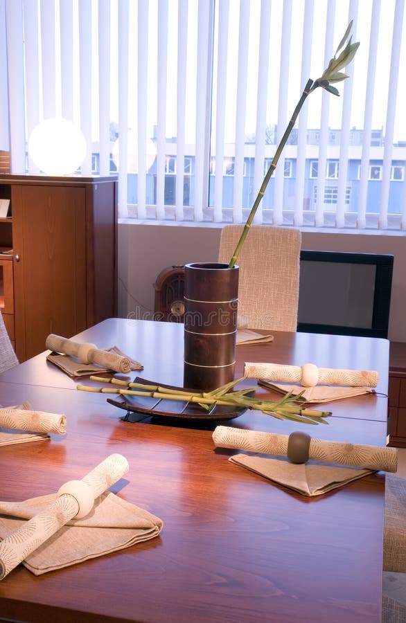 Dining Table stock image. Image of table, prepared, decor 3886397