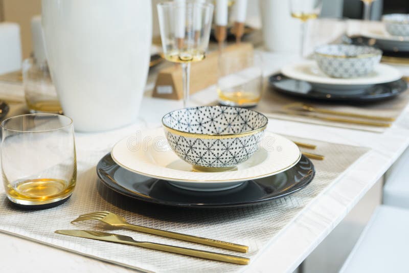 Dining Table stock image. Image of decor, indoors, ring 97993905