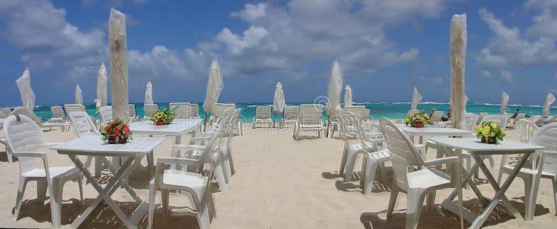 Dinner on the beach stock image. Image of island, europe - 1414003