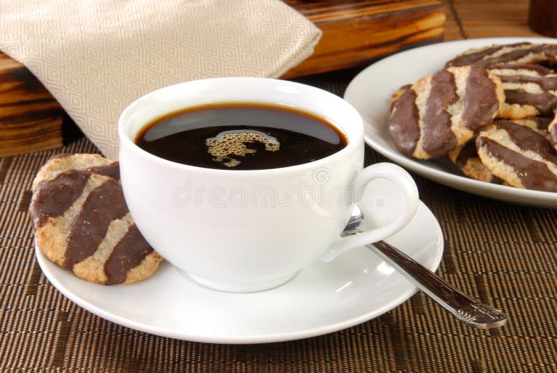 After Dinner Coffee and Cookies Stock Photo Image of drink, coffee