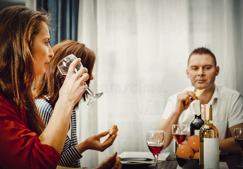 Dinner Friends Stock Images - Download 24,091 Royalty Free Photos