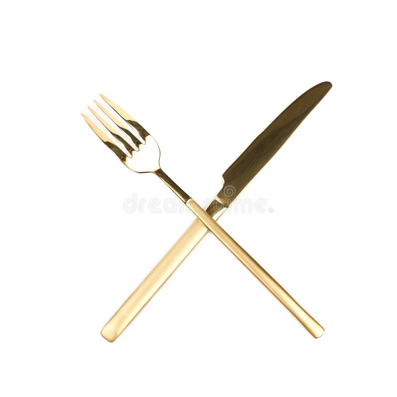 Dinner Knife and Fork Composition Stock Image Image of flatware