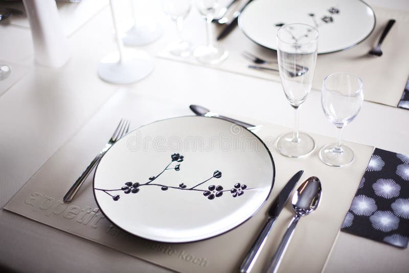 A dinner plate stock photo. Image of decor, celebration 16475106