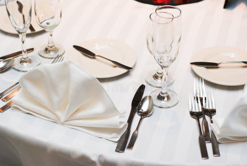 Dinner table stock photo. Image of setup, fork, dinner 2979878
