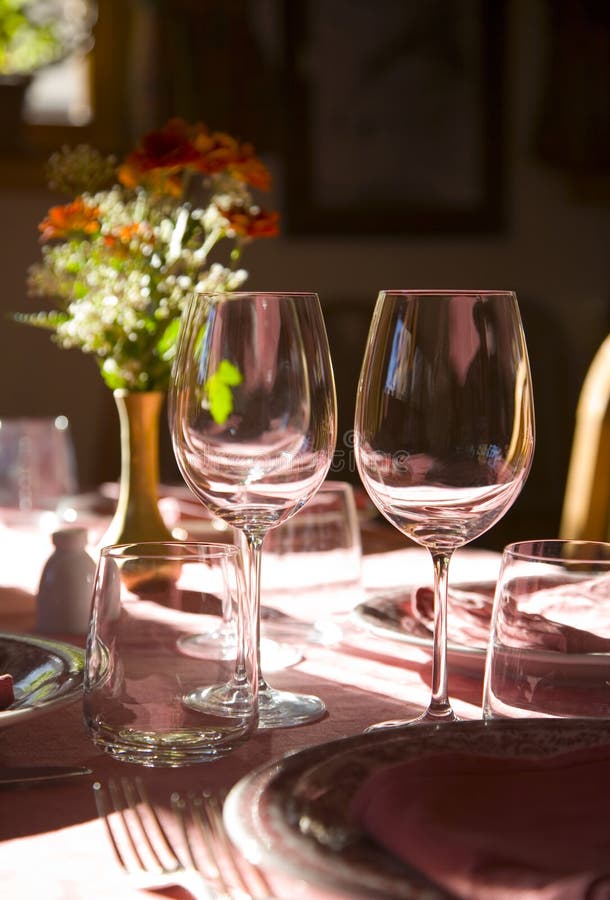 Dinner table stock images