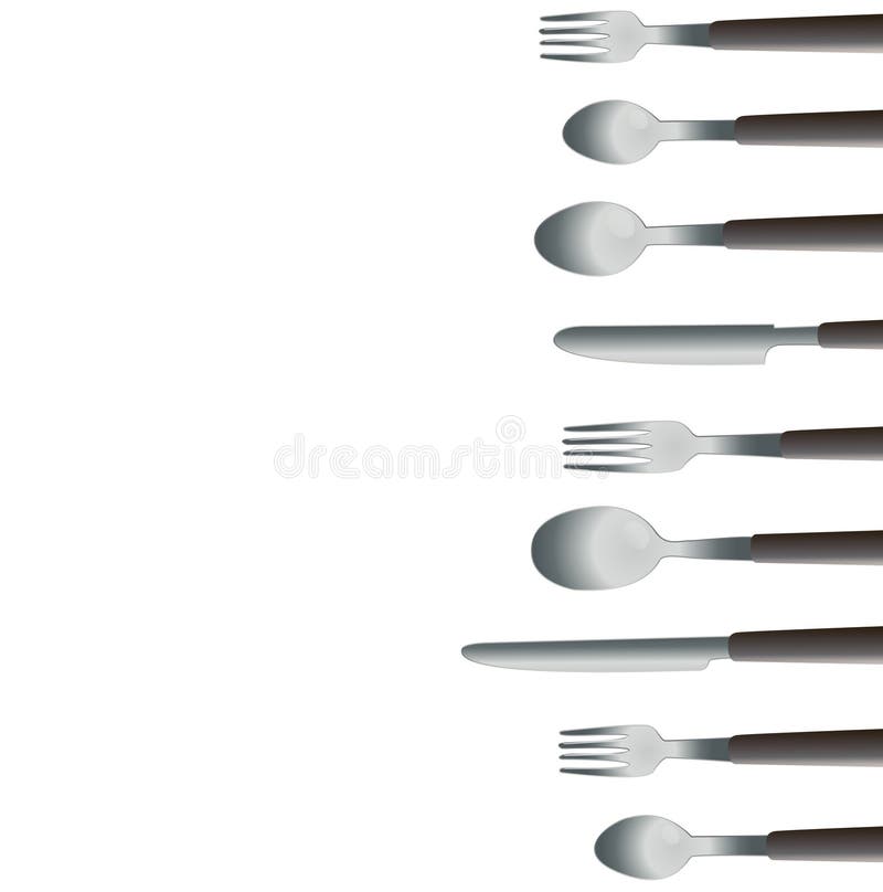 Dinner tools and space art vector stock illustration