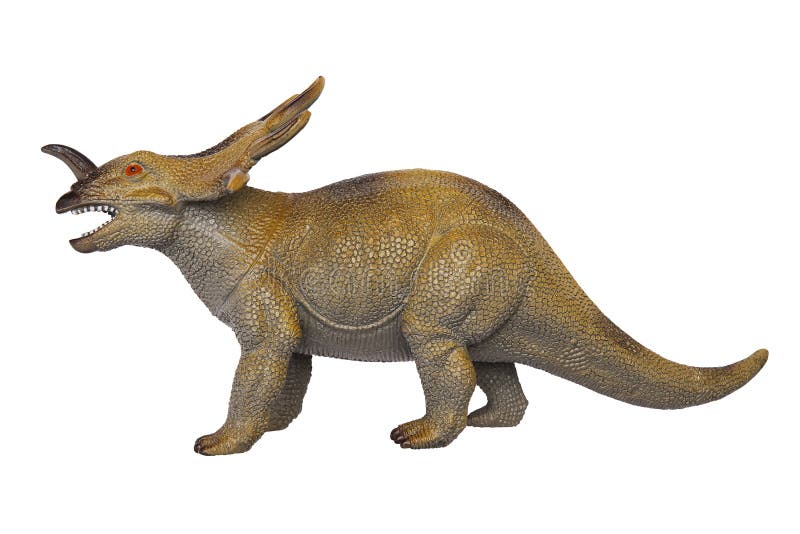 Dinosaur Styracosaurus on the white background