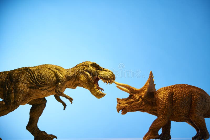 Dinosaur in Blue Background Stock Image Image of extinct