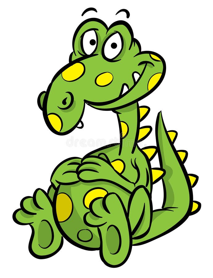 Dinosaur Cartoon Illustration Stock Vector - Illustration of cute,  illustrations: 11670777