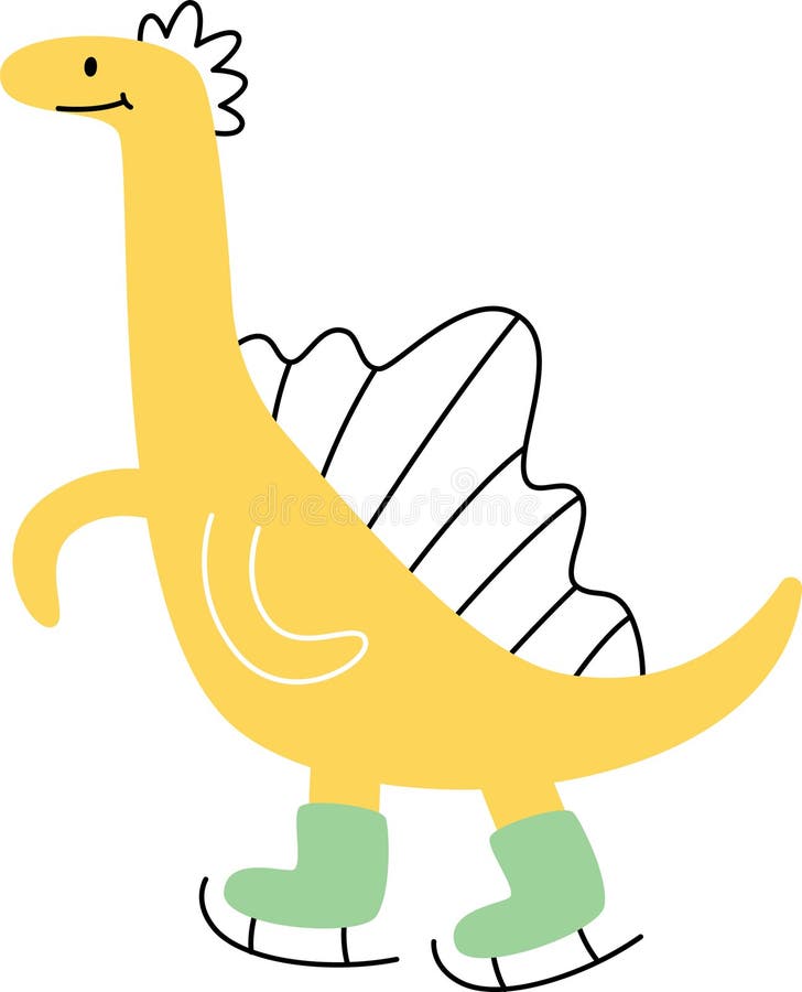 Cute cartoon dinosaur i am roarsome Royalty Free Vector