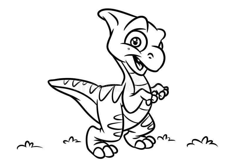 Dinosaur kolorystyki strony kreskówki ilustracje ilustracji