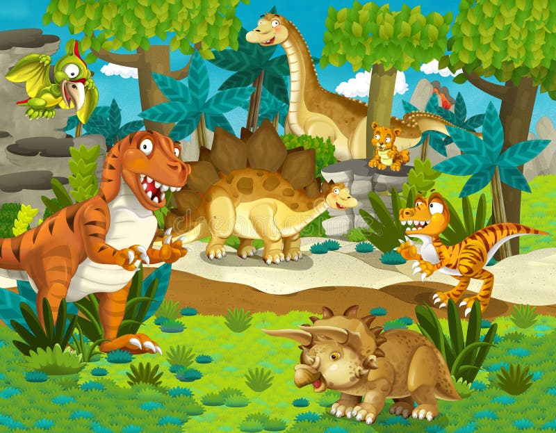 The Dinosaur Land - Illustration for the Children Stock Illustration - Illustration of background, cartoon: 36894586 The Dinosaur Land - Illustration for the Children Stock Illustration - Illustration of background, cartoon: 36894586