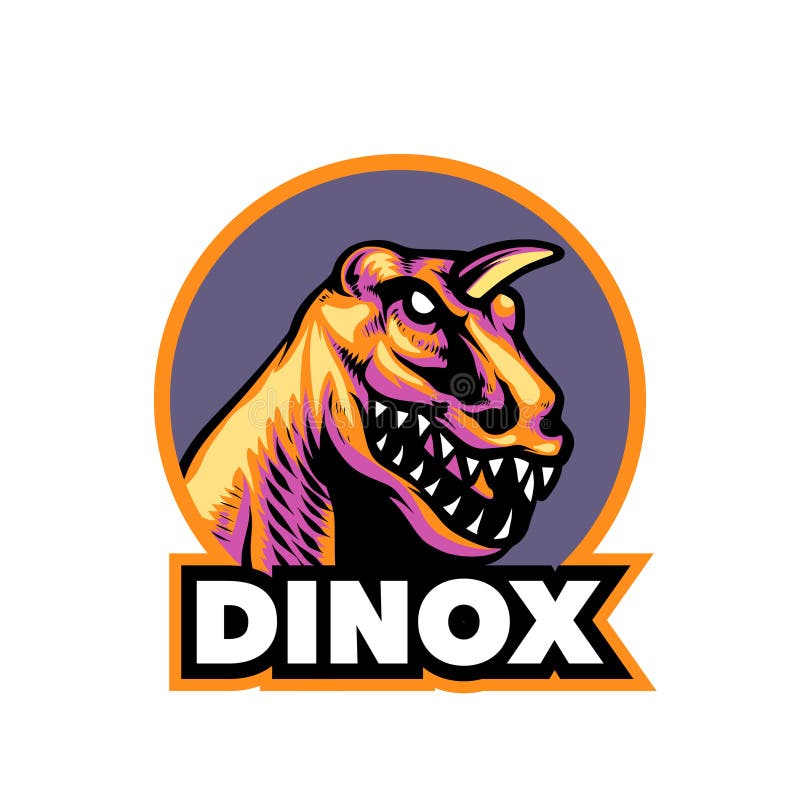 Dinosaur mascot logo