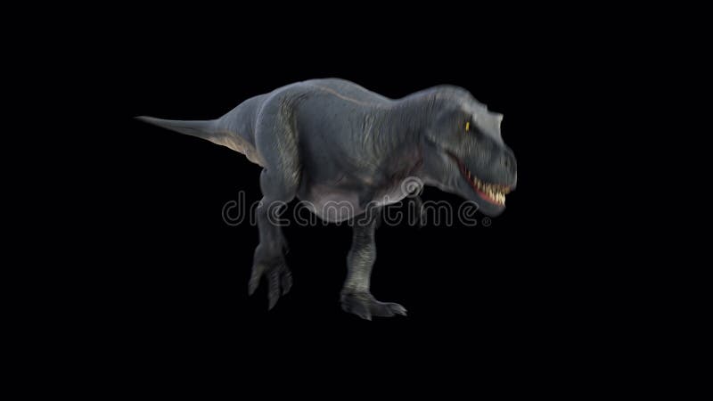 Animated Tyrannosaurus Rex Dinosaur Running Loop - Download Free