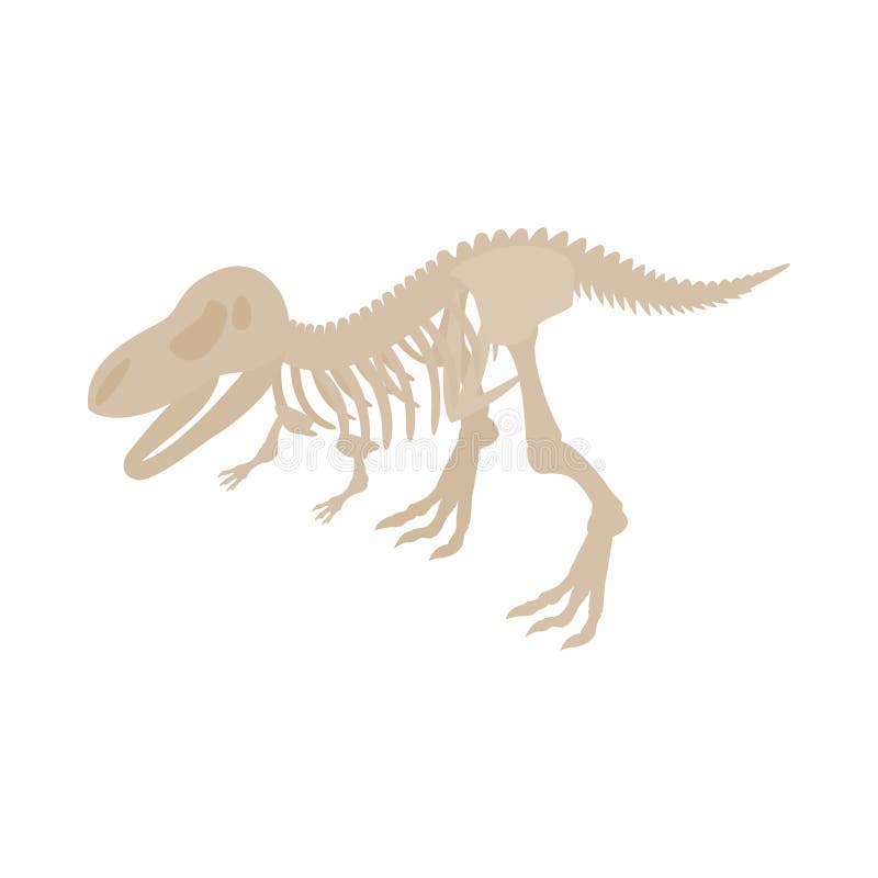 Dinosaur zredukowana ikona, isometric 3d styl ilustracji Dinosaur zredukowana ikona, isometric 3d styl ilustracji