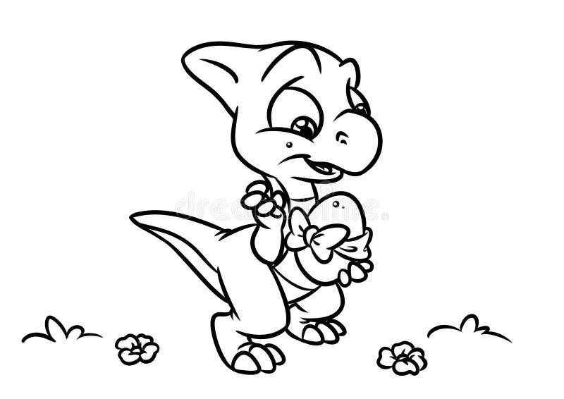 Dinosaura jajka kolorystyki strony kreskówki ilustracje royalty ilustracja