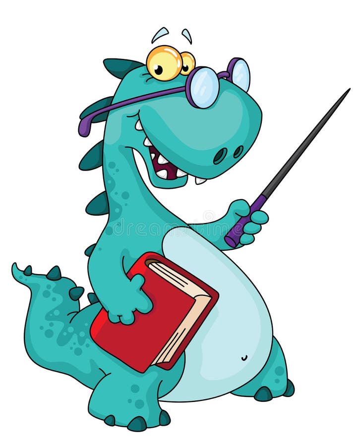 dinosaura nauczyciel royalty ilustracja dinosaura nauczyciel royalty ilustracja