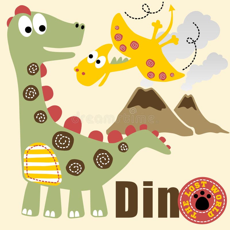 Dinosaura życie ilustracja wektor Dinosaura życie ilustracja wektor