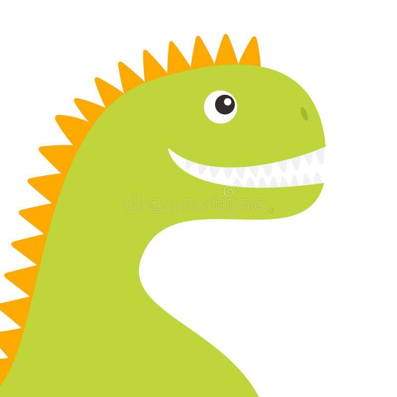Dinosaurieframsidakropp Den gulliga tecknade filmen roliga dino behandla som ett barn teckenet Plan design Gräsplan och orange fä vektor illustrationer Dinosaurieframsidakropp Den gulliga tecknade filmen roliga dino behandla som ett barn teckenet Plan design Gräsplan och orange fä vektor illustrationer
