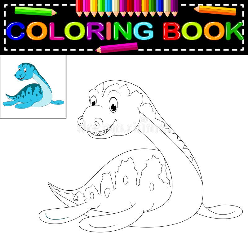 Dinosauriefärgläggningbok stock illustrationer Dinosauriefärgläggningbok stock illustrationer