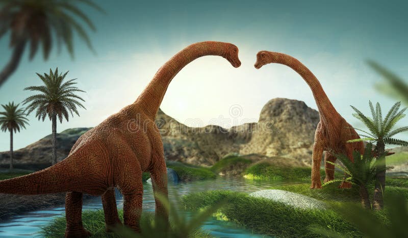 Dinosaurier stock abbildung