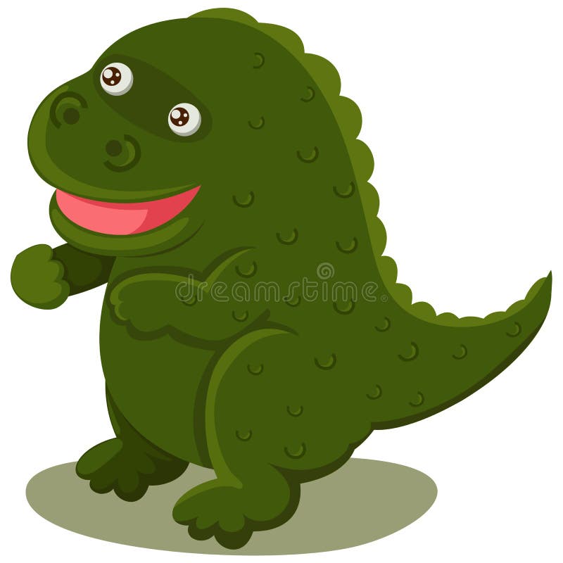 Tyrannosaurus rex dinosaur cartoon character 6034394 Vector Art at