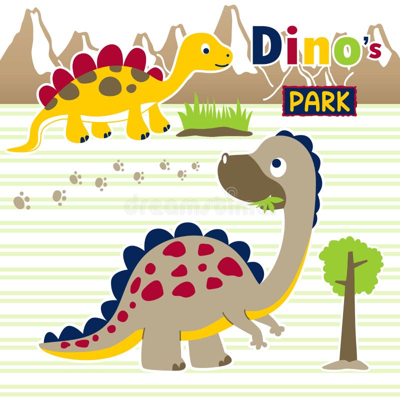 Dinosaurierkarikatur auf gestreiftem Hintergrund stock abbildung Dinosaurierkarikatur auf gestreiftem Hintergrund stock abbildung
