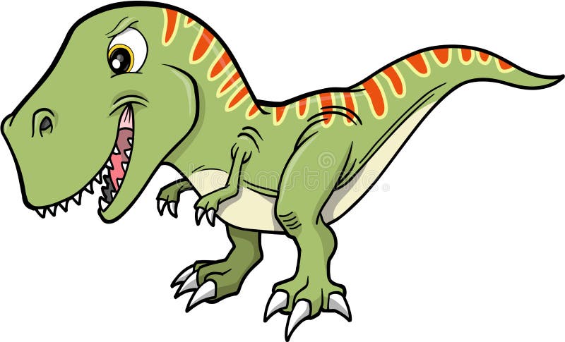 Dinosaurio de T-Rex ilustración del vector. Ilustración de salvaje - 6373949