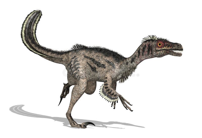 Dinosaurio del Velociraptor stock de ilustración Dinosaurio del Velociraptor stock de ilustración