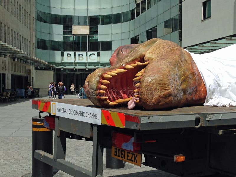 Dinosaurio muerto en la BBC imágenes de archivo libres de regalías Dinosaurio muerto en la BBC imágenes de archivo libres de regalías