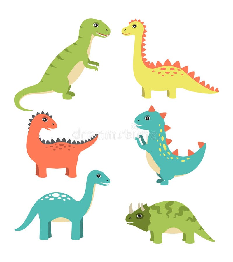 Dinosaurs types stock illustration. Illustration of lava - 95318311