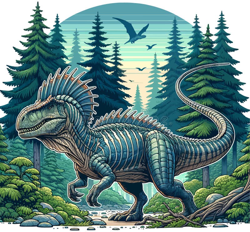 Editable, scalable dinosaurs vector collection. Includes T-Rex, Triceratops & more in EPS, AI, formats. Perfect for printing, t-shirts, logos, decor, and educational projects. Scalable vectors