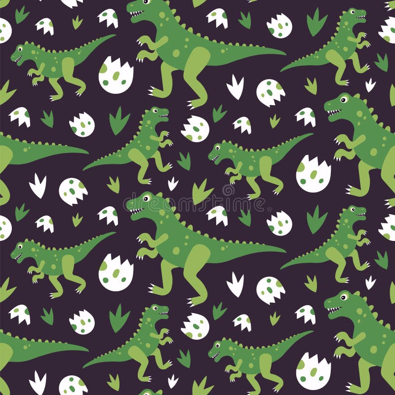 Dinosaurus seamless pattern abstract bg