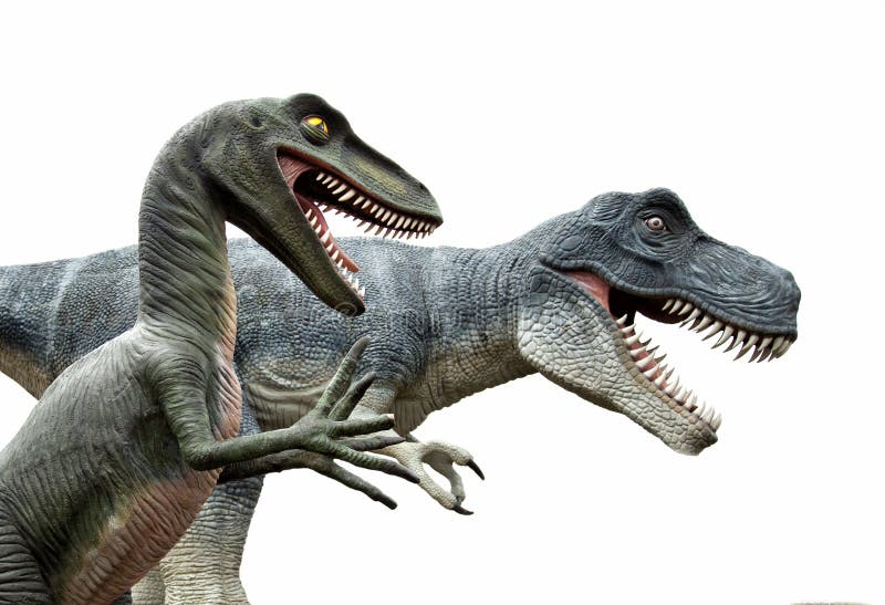 Dinosaurussen op witte achtergrond stock afbeeldingen Dinosaurussen op witte achtergrond stock afbeeldingen