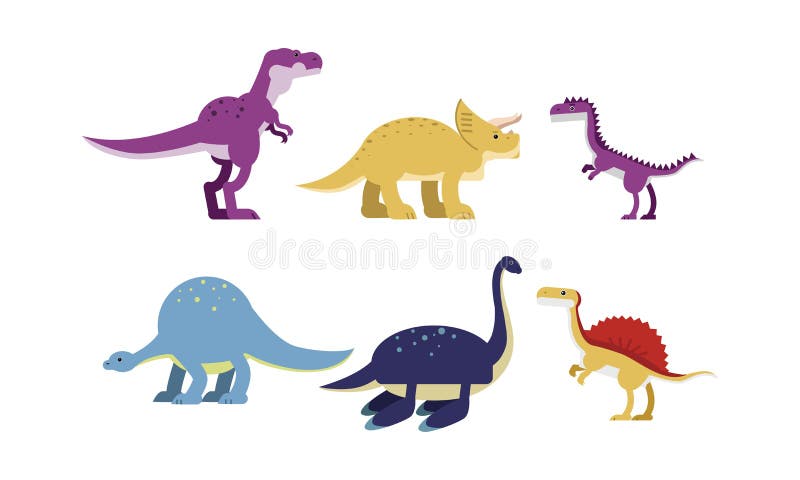 Desenho animado tiranossauro rex réptil pré-histórico grande dinossauro  verde elemento vetorial plano colorido para jogo para celular ou  enciclopédia infantil