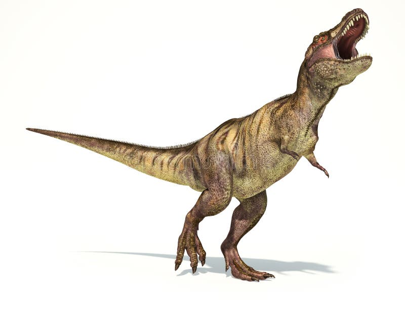 Dinossauro de Rex do tiranossauro, representação photorealistic. Dynam ilustração royalty free Dinossauro de Rex do tiranossauro, representação photorealistic. Dynam ilustração royalty free