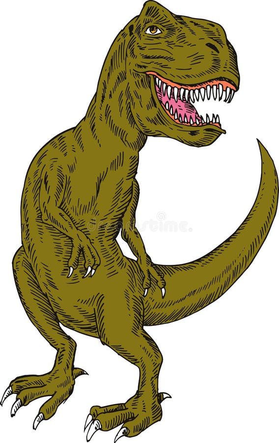 Dinossauro T-rex ilustração do vetor